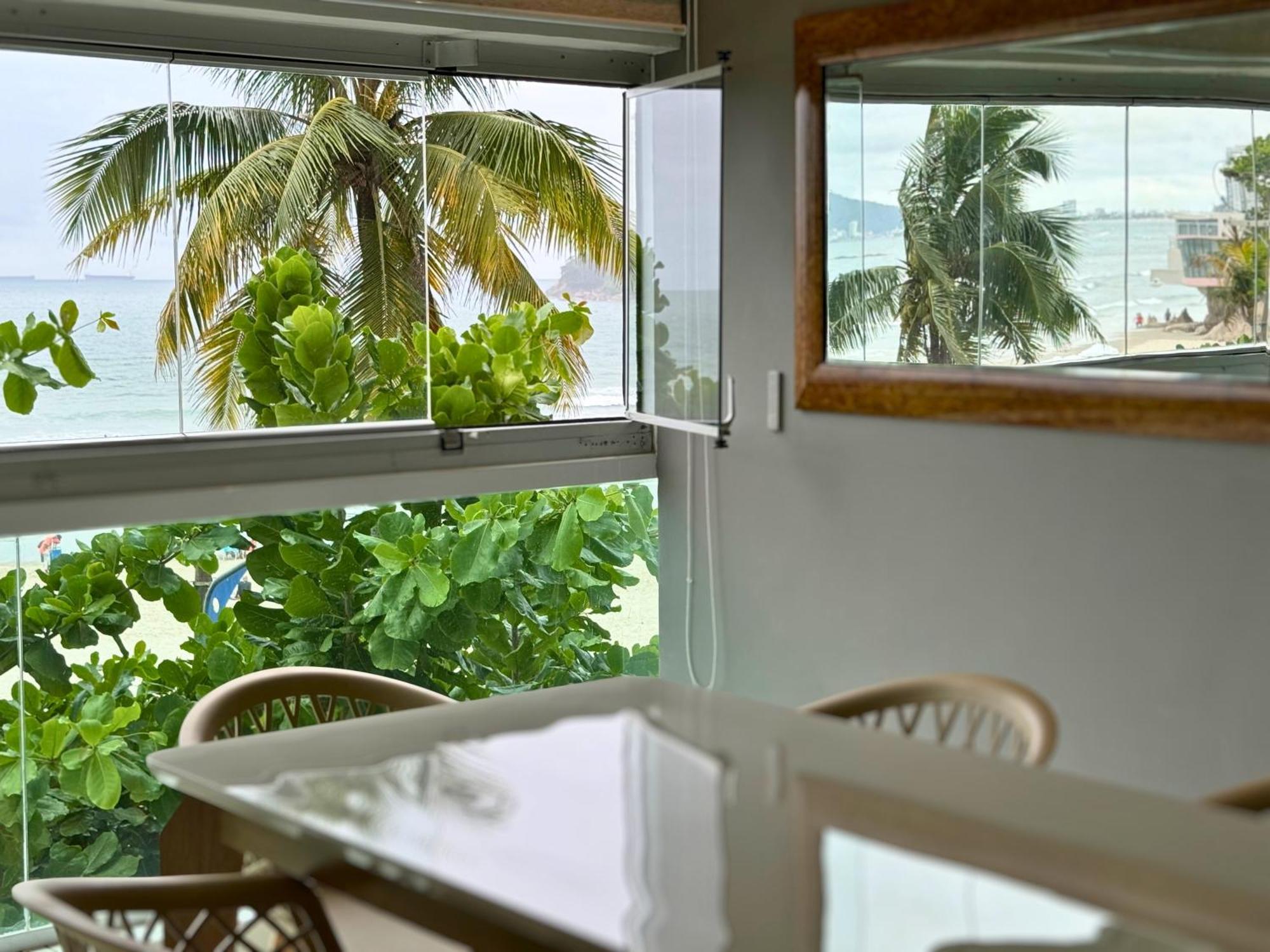 Apartamento Vista Para O Mar E Pe Na Areia Guarujá Zewnętrze zdjęcie